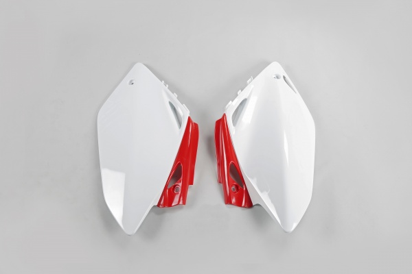 Side Panels white-red for Honda CRF 450 R (2007-08) - CRE 450 F (2007-08)